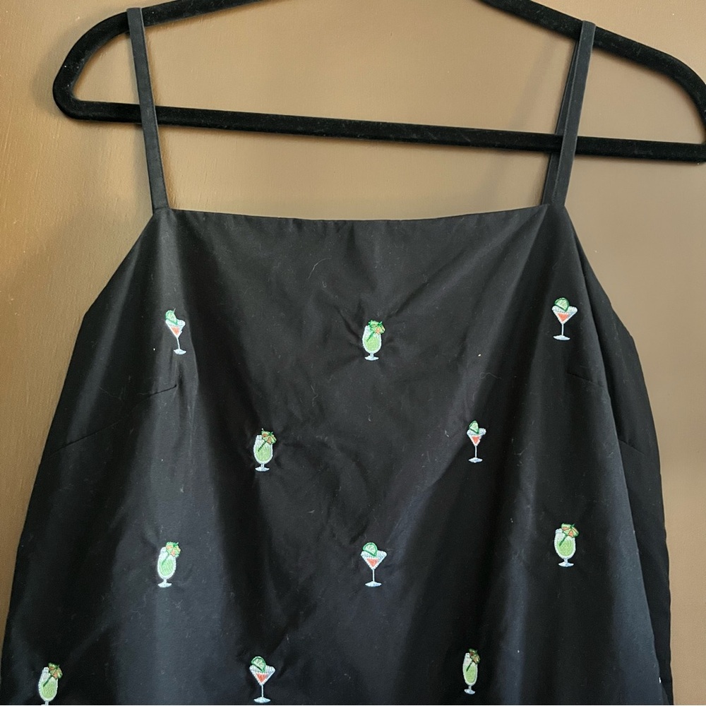 CLOSET CLOSING FINAL PRICE Vintage Cocktail Embroidered 100% cotton Dress - Picture 3 of 7
